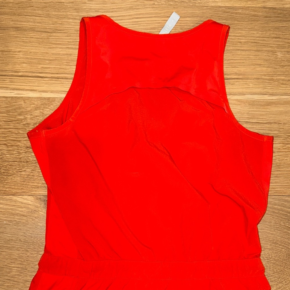 Athleta expedition Red Sleeveless Zip-Up Dress built in shorts women’s size 8 - Picture 10 of 10